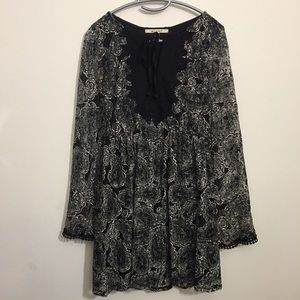 Francesca’s: Black Mesh Lace Dress